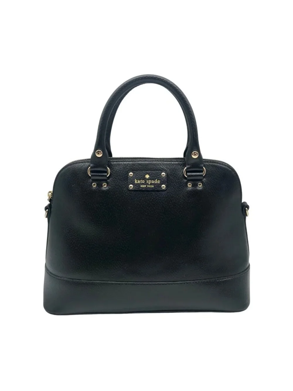 Kate Spade Black Leather Tote Bag